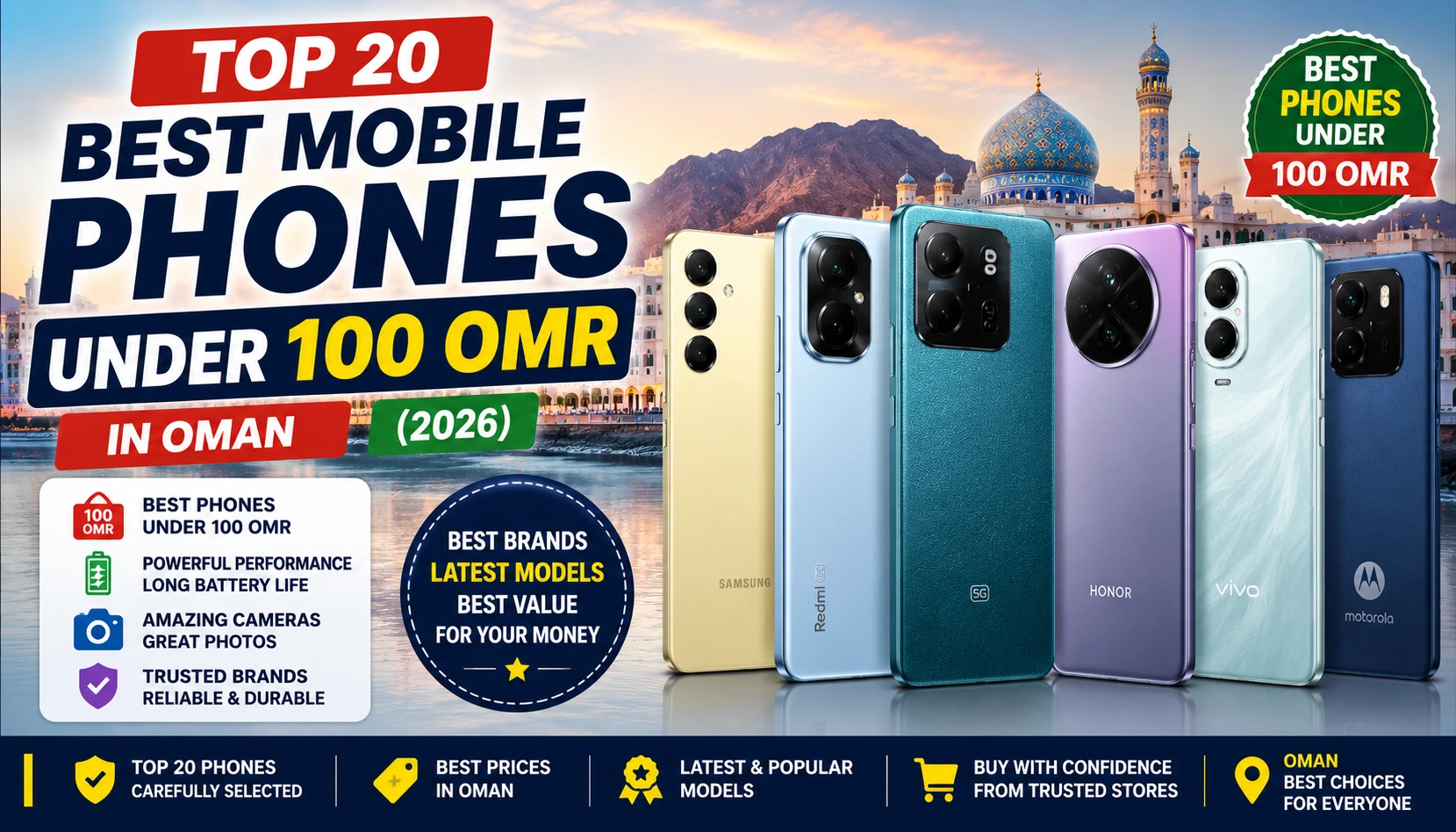 Best Phones Under 100 OMR Oman