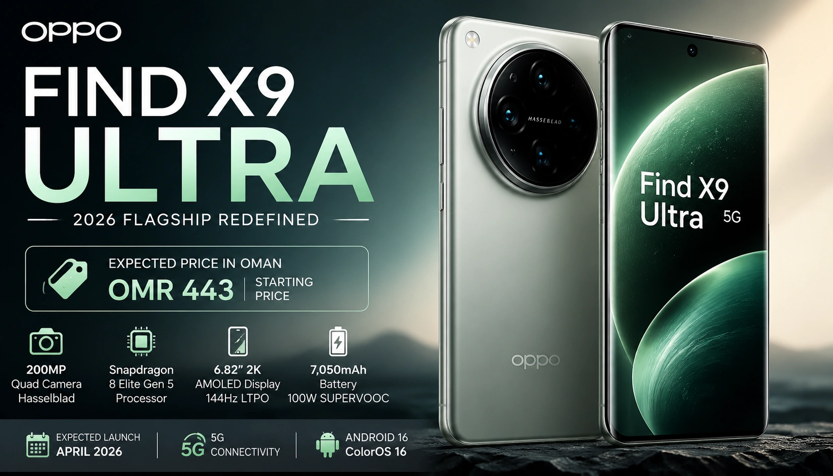 OPPO Find X9 Ultra Price in Oman with full specifications